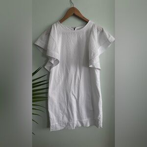 J. Crew White Textured Dress